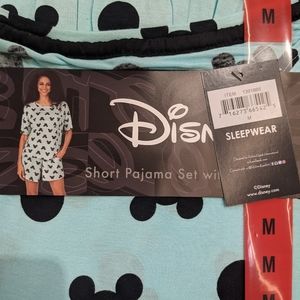 NWT Disney Short Pajama Set with Pockets